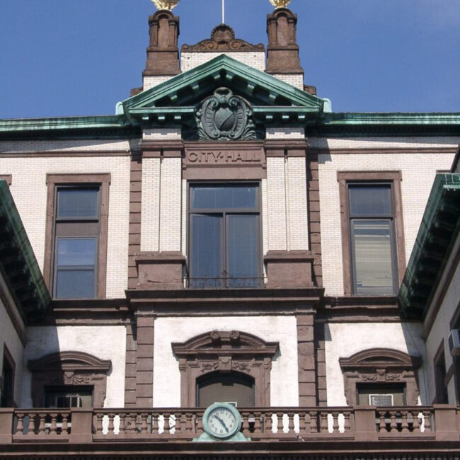 the exterior of hoboken city hall