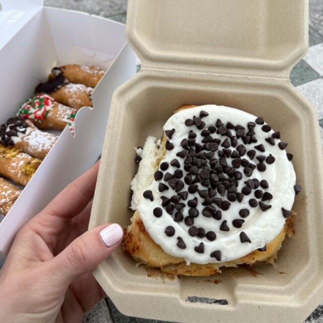 the hive cannoli cinnamon roll hoboken