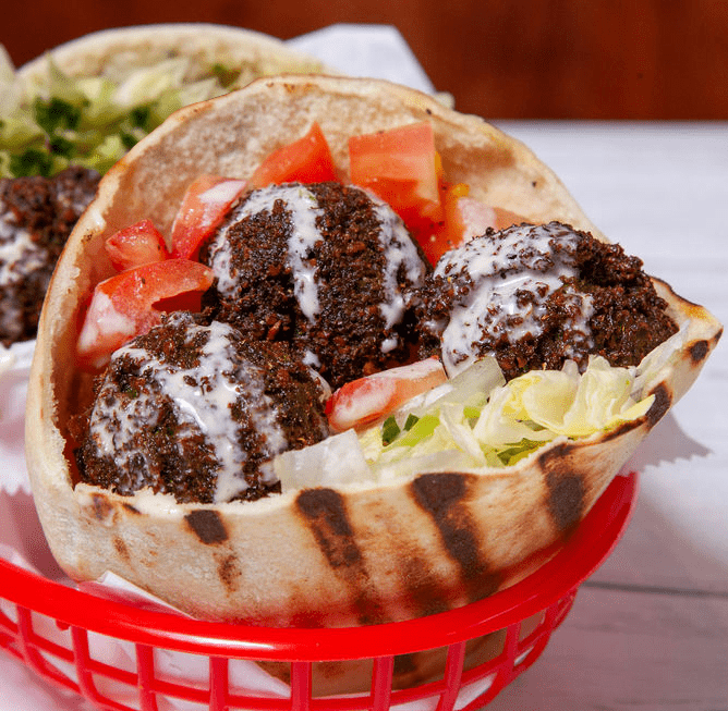 mamouns falafel sandwich